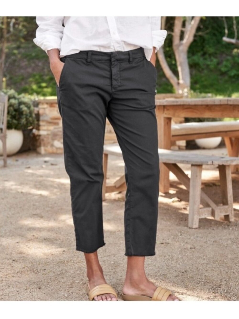 Frank & Eileen Women's Wicklow The Italian Chino Pant Black Casual